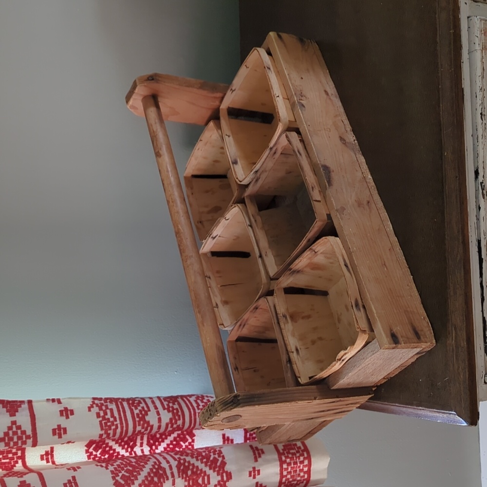 Wooden Berry Picking Tray and Baskets